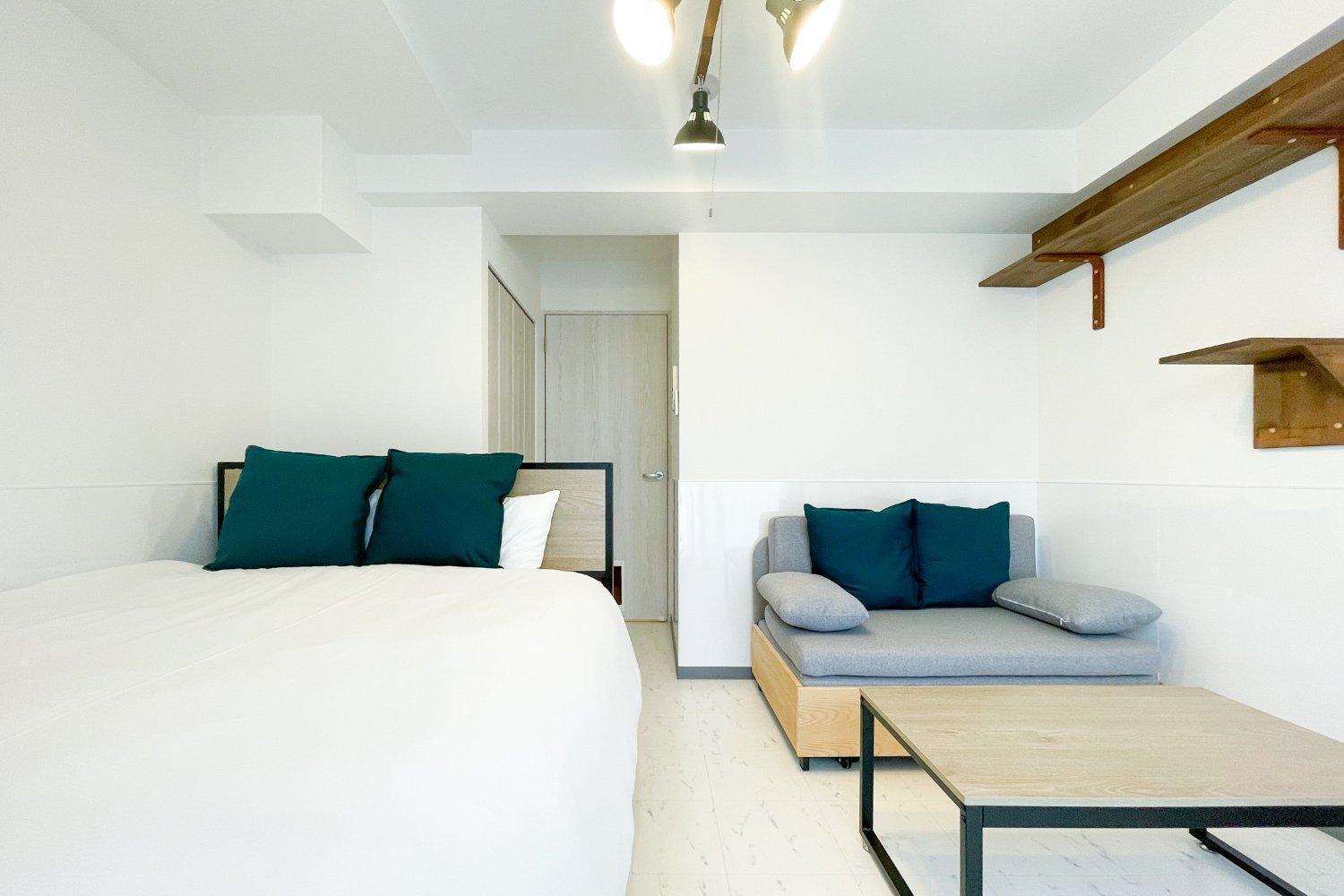 Blue Shimanouchi Apartman Oszaka Szoba fotó